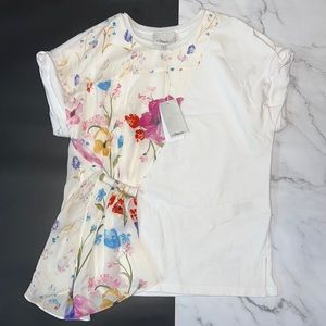 3.1 Phillip Lim Floral Combo Short-Sleeve Tee NWT!!!!!
